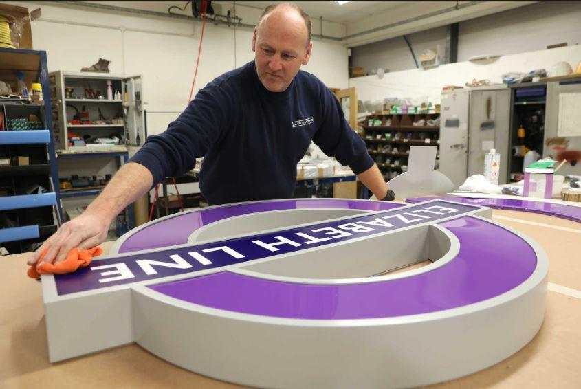 Specialist Glass Products supplies glass signs for London Elizabeth Line