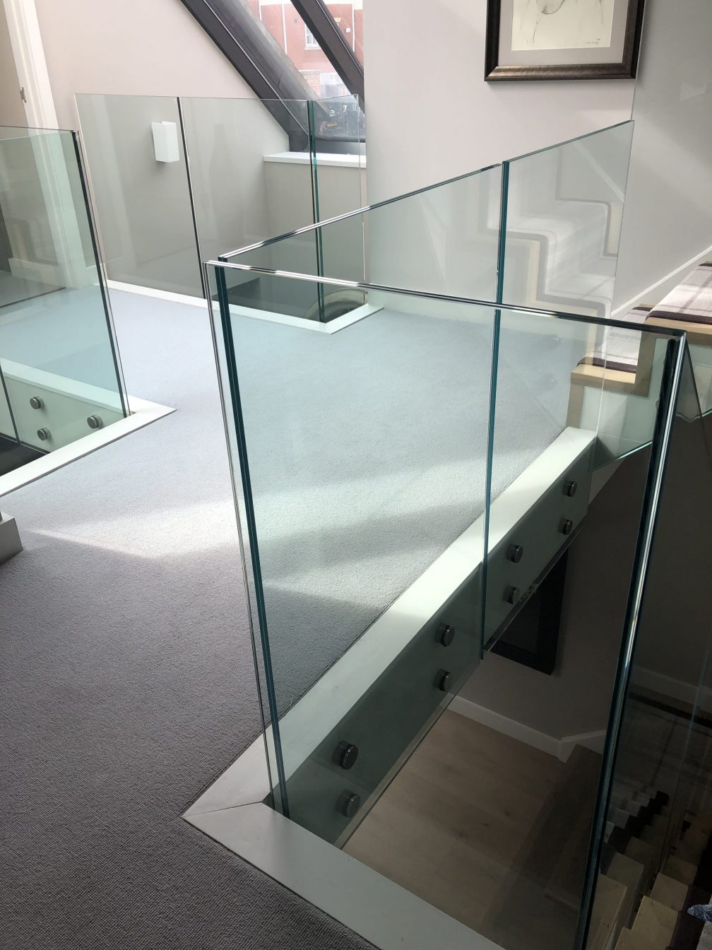 glass balustrades staircase