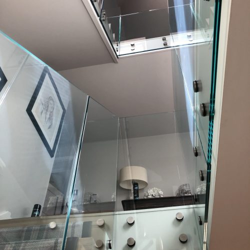 glass balustrades staircase