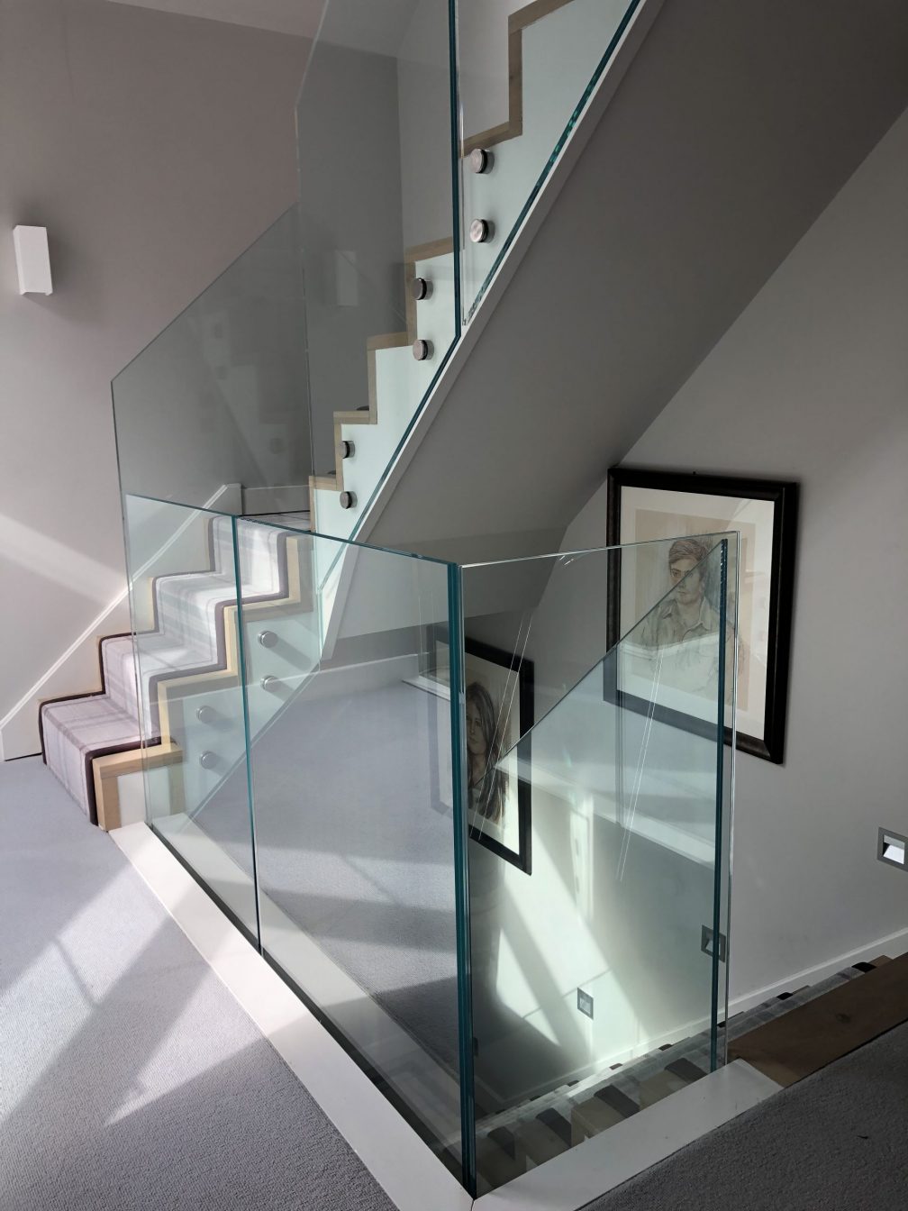glass balustrades staircase
