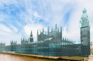 House of Parliament made in glass