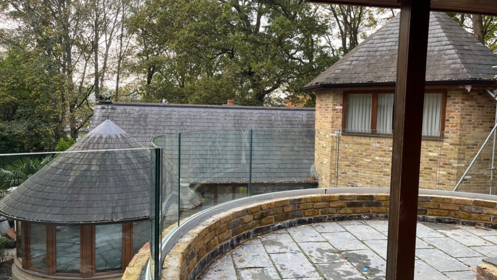 1 Curved glass balustrades