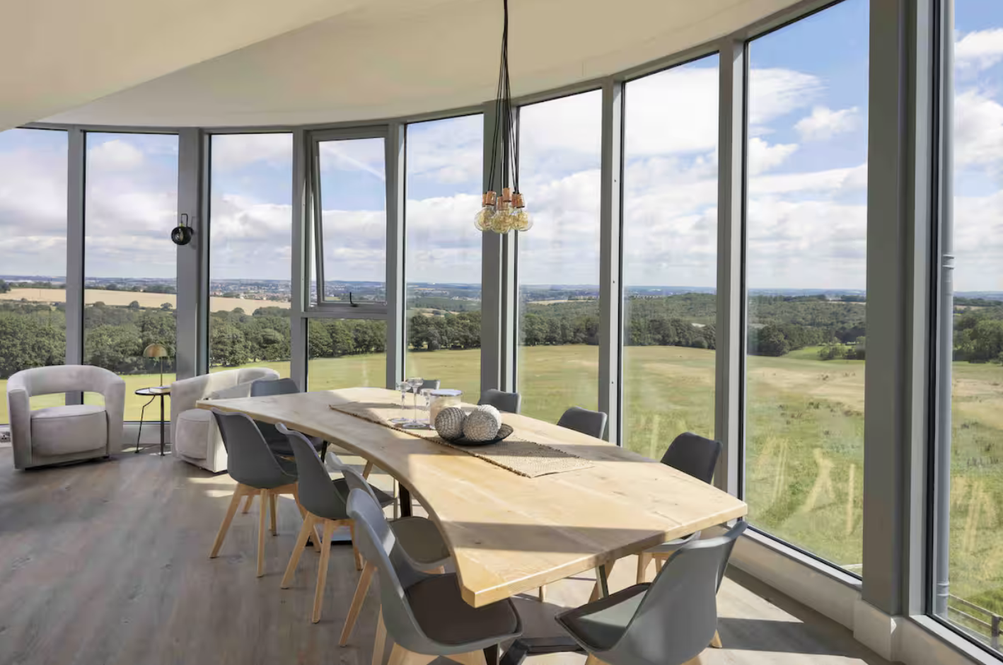 Bespoke Curved Glass Flockton Water Tower